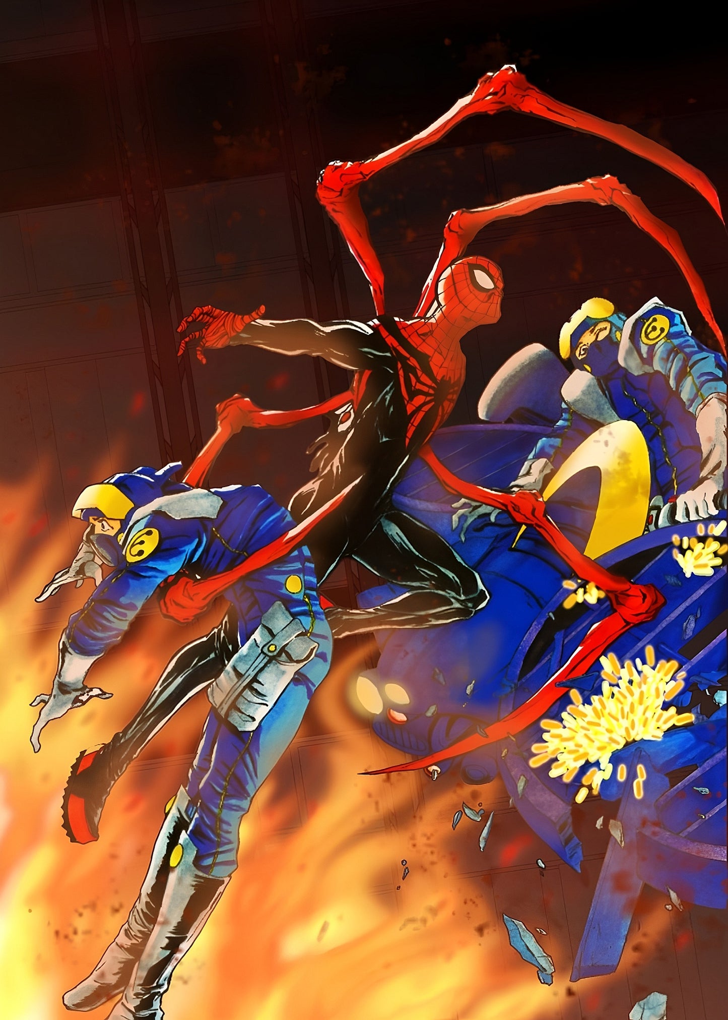 Superior Spiderman's Fiery Feat Print