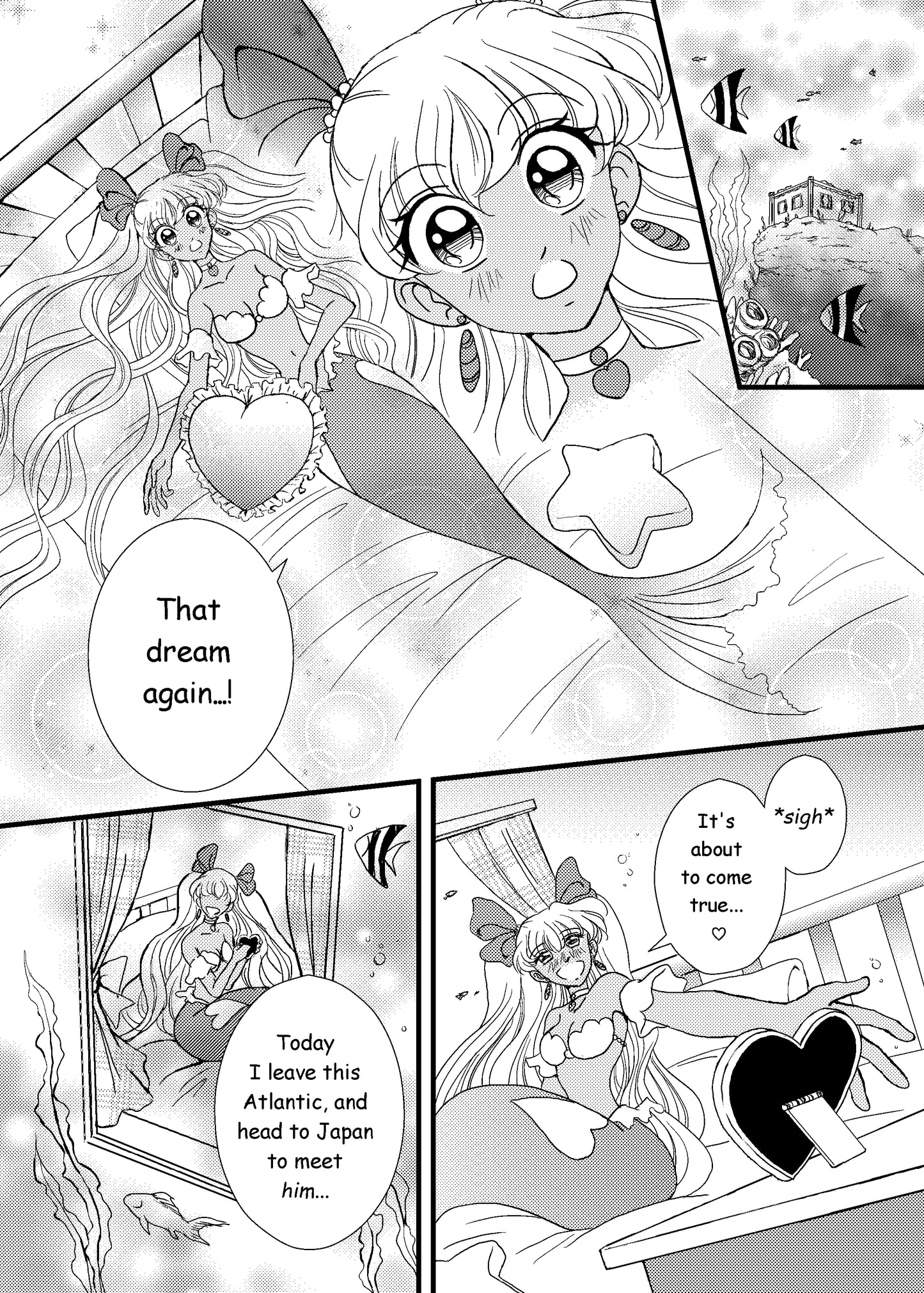 Mermaid Namiko awakens from her dream in hit shoujo manga series Love or Duty