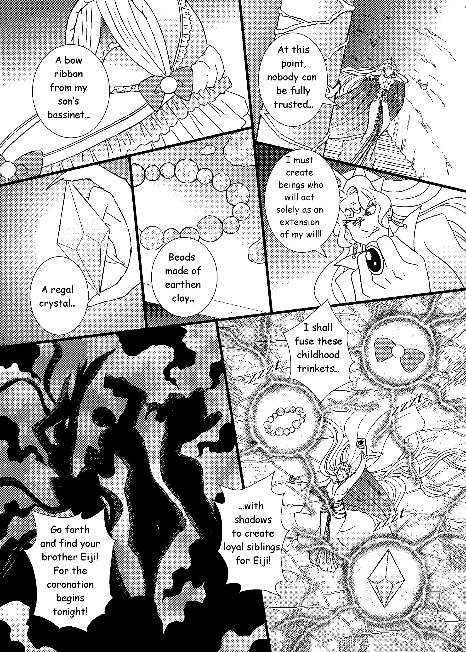 Evil queen Lady Sin creates the Shadow Triad in hit shoujo manga series Love or Duty