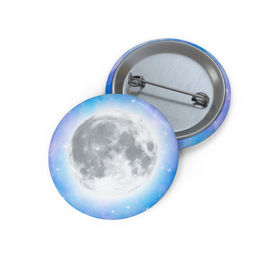 Dreamy Full Moon Pin Button