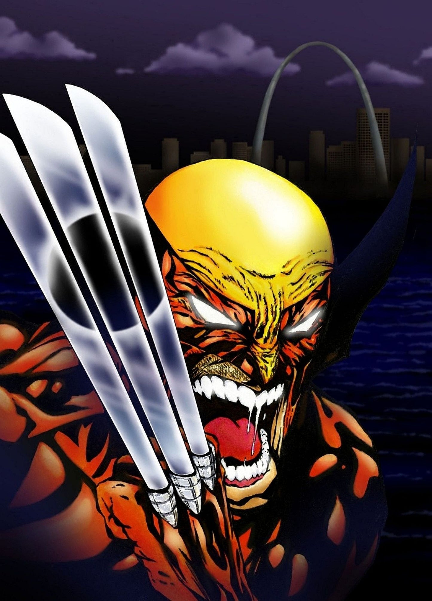 Wolverine Under St. Louis Eclipse Print
