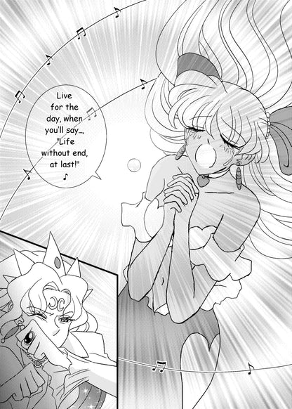 Mermaid Namiko sings with the Divine Pearl lighting up the corrupt kingdom with a holy light in hit shoujo manga series Love or Duty