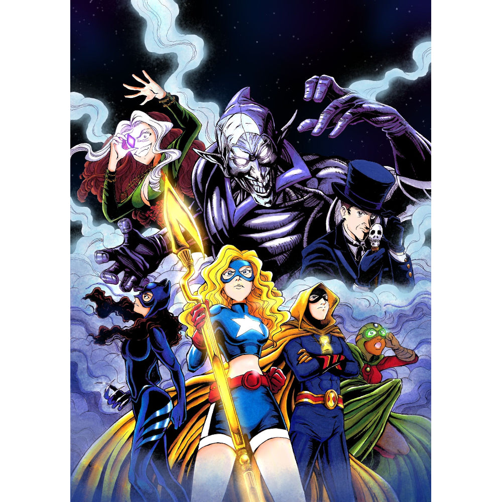 Stargirl and the JSA VS Eclipso - Art Print